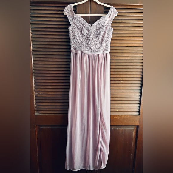 Donated Prom Dress Drive       Bridesmaid Wedding Formal Prom long dress lace - Picture 5 of 14